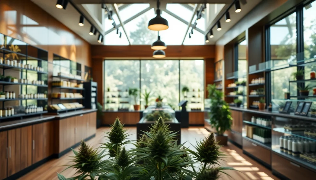 Explore the diversity of quality products in a Weed Store with a modern interior design.