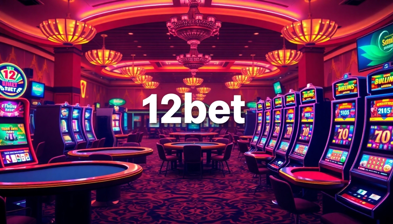 Experience the excitement of online gaming with link 12bet highlighted on a vibrant casino interface.