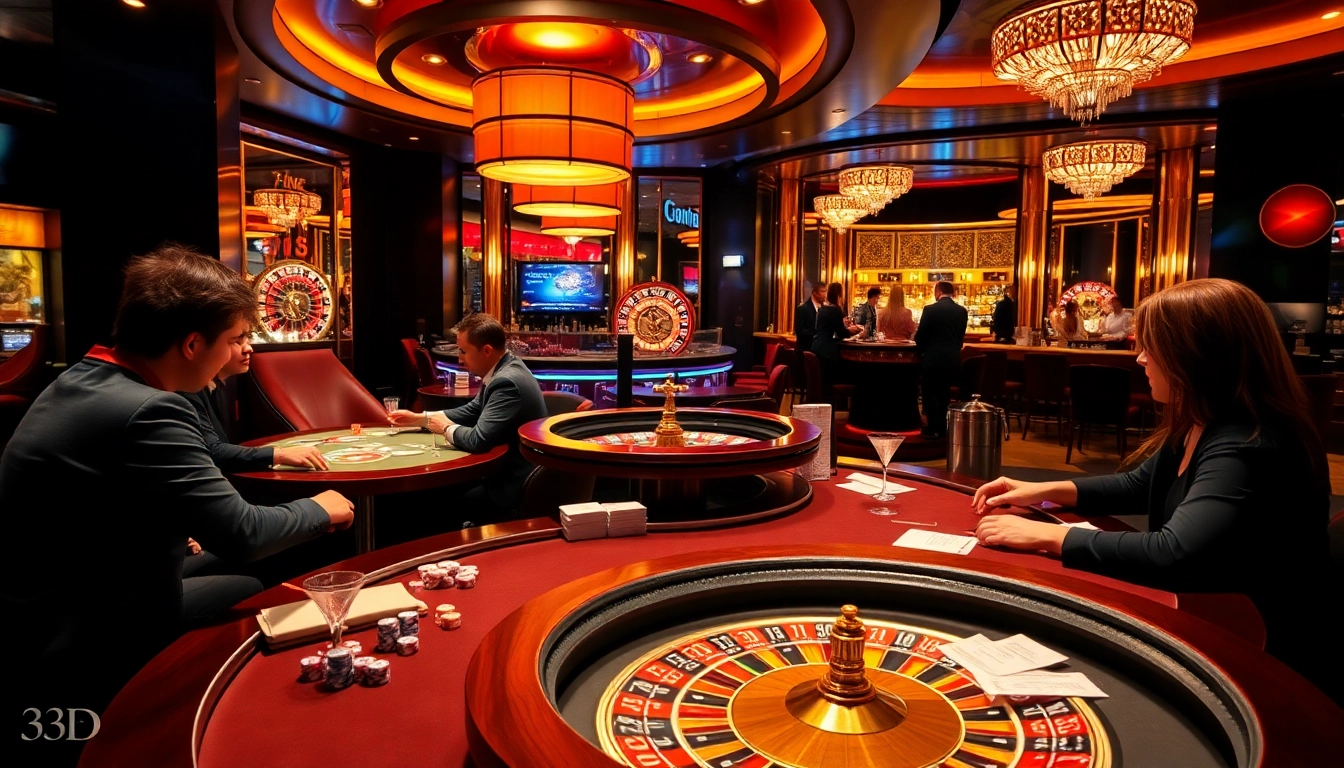 Experience the excitement of betting at 33BD with lively casino gameplay and elegant atmosphere.