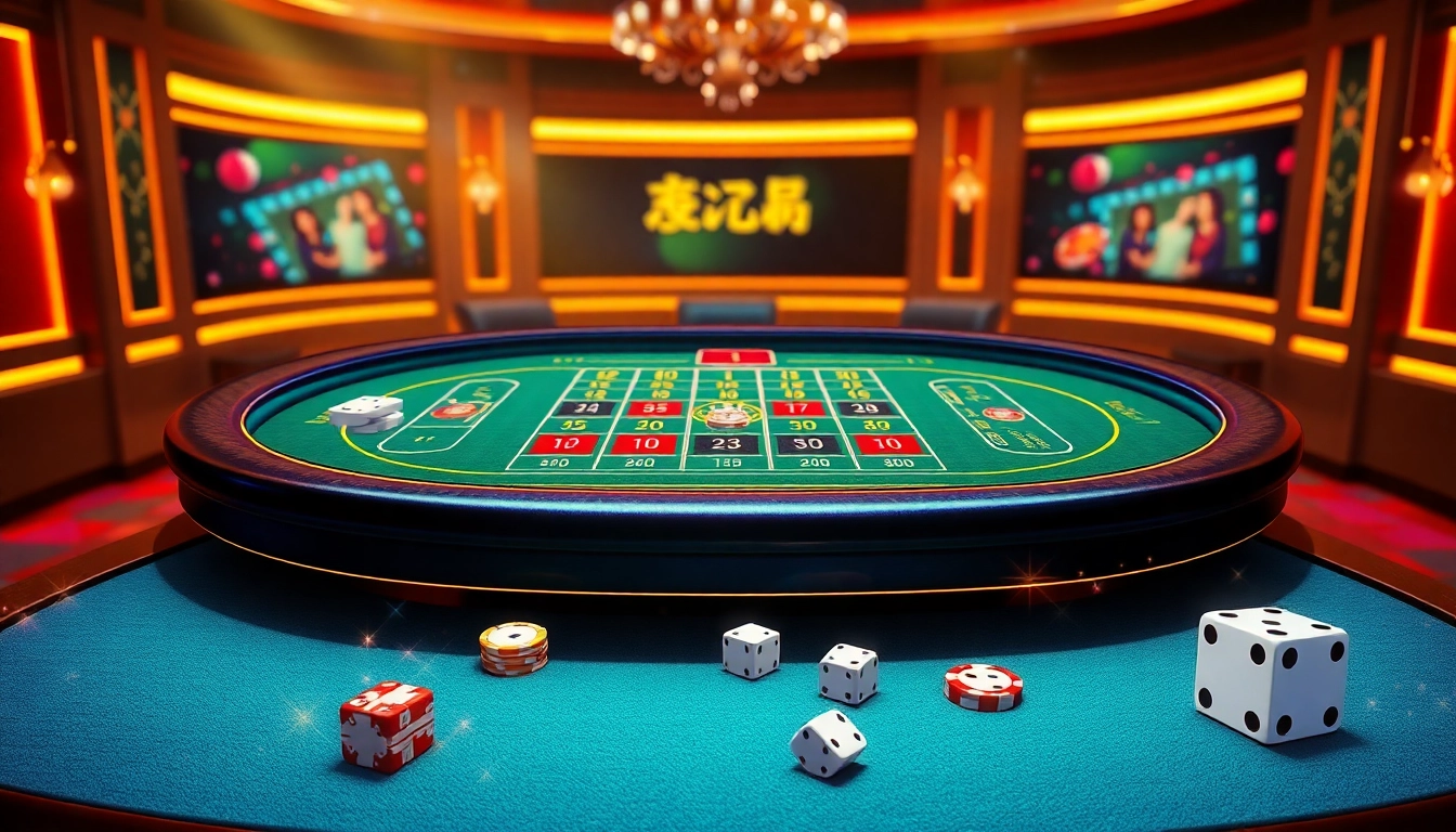 Tài xỉu md5 interface showcasing an exciting online gambling experience with colorful chips and interactive players.