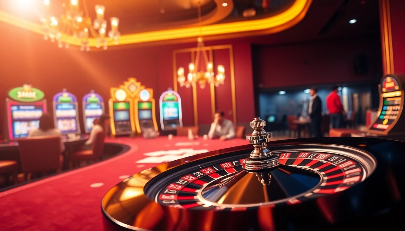 Players engaging in thrilling poker action at BJ388's luxurious casino table setup.