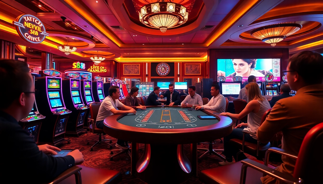Experience the excitement of winning at trang chủ s8 in a luxurious casino atmosphere with poker and slots.