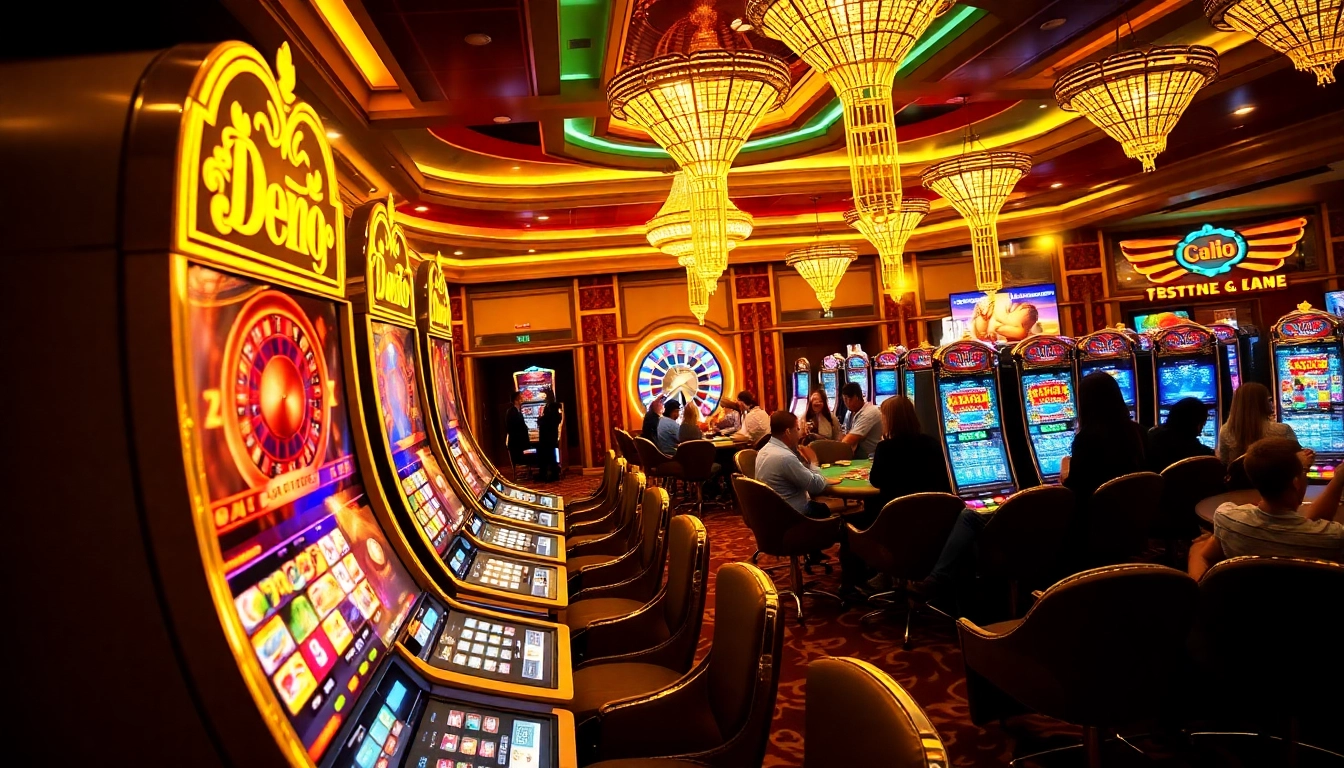 Rasakan sensasi kemenangan dengan slot depo 5rb di latar kasino yang mewah.